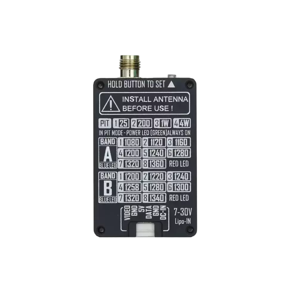 Комплект видеопередатчика FPV 1,3 ГГц 4 Вт